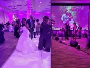 wedding entertainment delivering dancing performance for Carolinas couples
