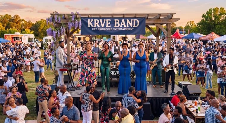 KRVE at an outdoor festival