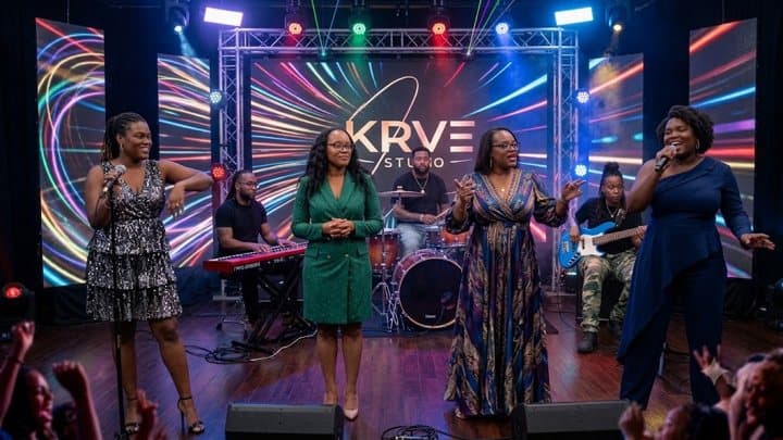 KRVE at a private party